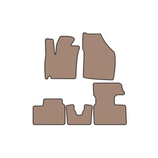 Rubber floor mats Carsuit (2016-2020, HB, beige) photo 1