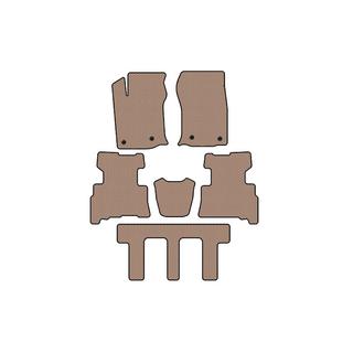 Rubber floor mats Carsuit (3 rows, 2014-2024, 7-seater, beige) Toyota 4Runner 2009-2024 photo 1