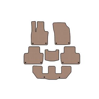 Rubber floor mats Carsuit (3 rows, beige) Volvo XC90 2015- photo 1