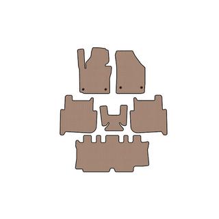 Rubber floor mats Carsuit (3 rows, 2006-2010, 7-seater, beige) photo 1