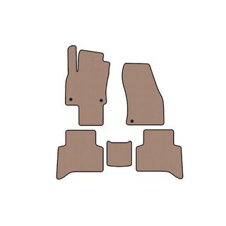 Rubber Floor Mats Carsuit (5-Seater, Beige) Volkswagen Touran 2015- photo 1