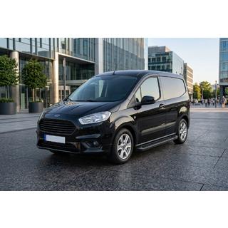 Side Steps Allmond Black (2 pcs, Aluminum) Ford Courier 2014-2023 photo 1
