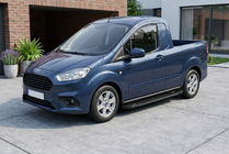 Ford Courier 2014-2023 Side Steps RedLine Black (2 pcs, Aluminum) photo 1