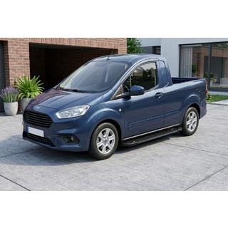 Side Steps RedLine Black (2 pcs, Aluminum) Ford Courier 2014-2023 photo 1