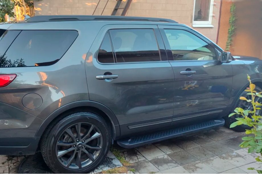 Ford Explorer 2011-2019 Side Steps Allmond Black (2 pcs, Aluminum) Photo 3