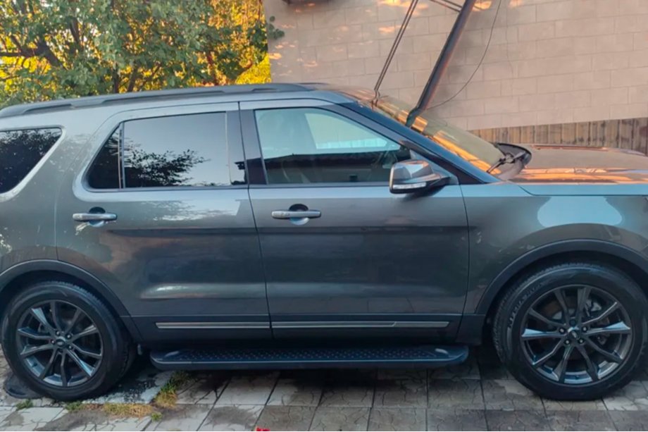 Ford Explorer 2011-2019 Side Steps Allmond Black (2 pcs, Aluminum) Photo 4
