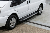 Ford Transit 2000–2014 Side Steps RedLine V1 (2 pcs, Aluminum) photo 1