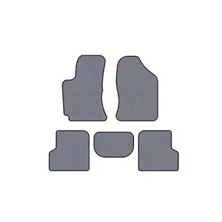 Rubber Floor Mats Carsuit (Gray)