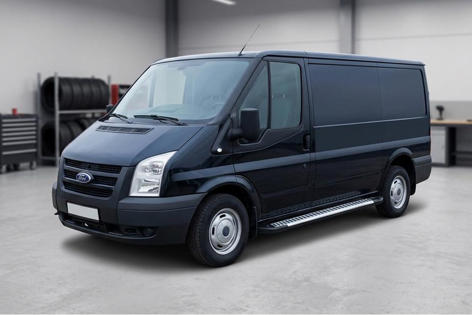 Ford Transit 2000–2014 Side Steps Line (2 pcs, Aluminum) Image