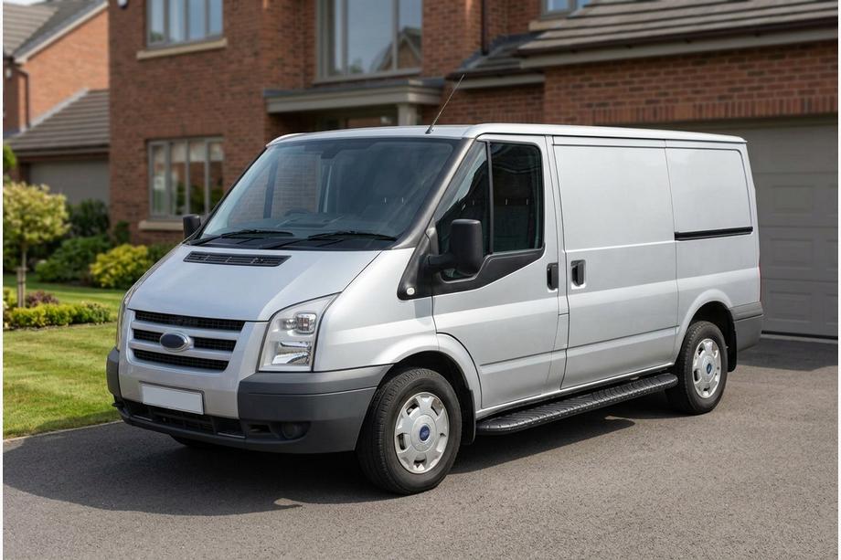 Ford Transit 2000–2014 Side Steps Bosphorus Black (2 pcs, Aluminum) Image
