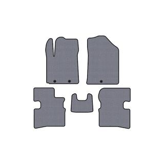 Rubber floor mats Carsuit (2009-2011, HB, gray) Kia Picanto 2004-2011 photo 1
