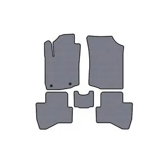 Rubber Floor Mats Carsuit (HB, Grey) photo 1