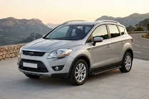 Ford Kuga 2008-2013 Side Steps Allmond Black (2 pcs, Aluminum) photo 1