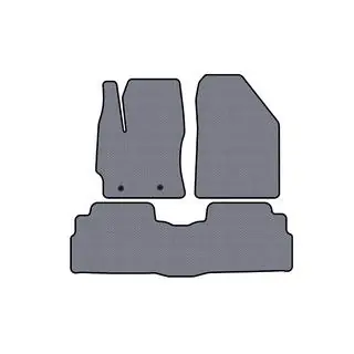 Rubber floor mats Carsuit (2 rows, 7-seater, gray) photo 1