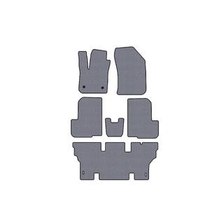 Rubber Floor Mats Carsuit (3 Rows, 7-Seater, Grey) Dacia Lodgy 2012-2022 photo 1