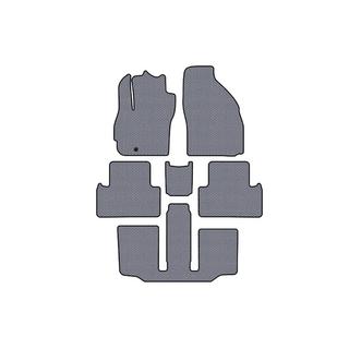 Rubber Floor Mats Carsuit (3 Rows, 7-Seater, Grey) Mazda 5 2005-2009 photo 1