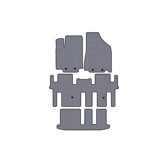 Rubber floor mats Carsuit (3 rows, gray) photo 1