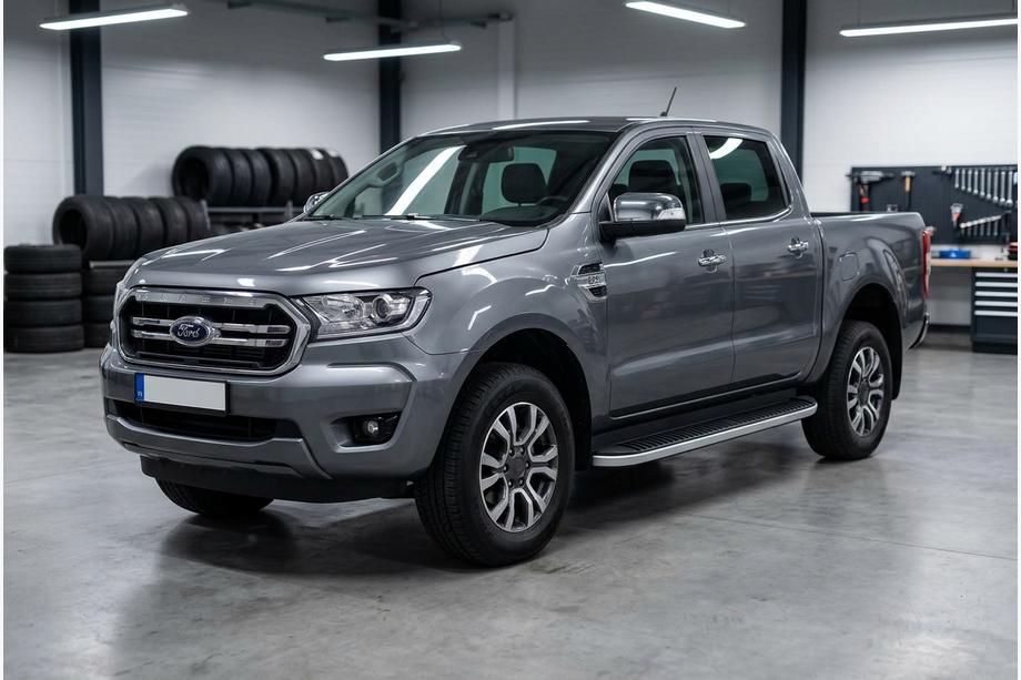 Ford Ranger 2011–2022 Side Steps Tayga Grey (2 pcs, Aluminum) Photo 1