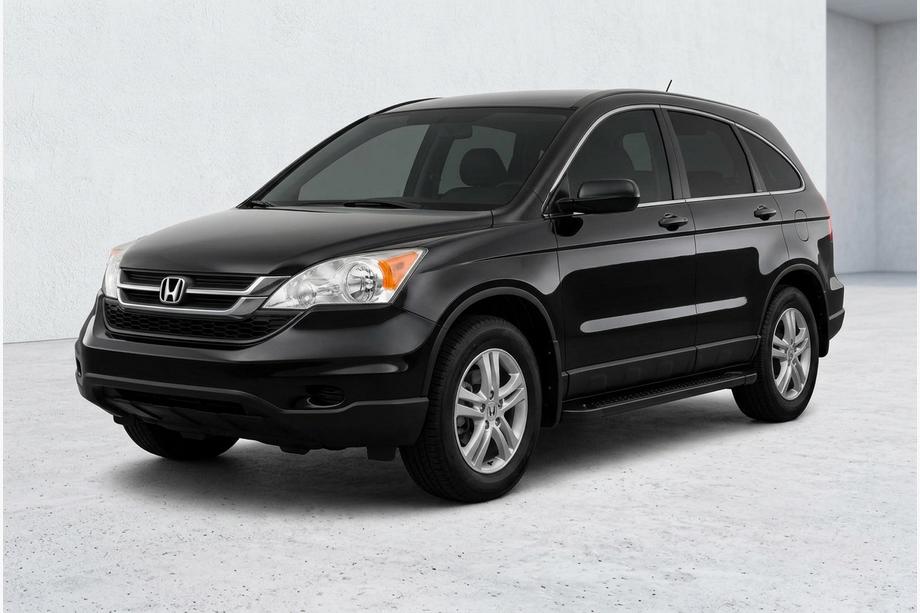 Honda CRV 2007-2011 Side Steps Allmond Black (2 pcs, Aluminum) Image