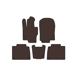 Rubber Floor Mats Carsuit (Brown) photo 1