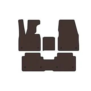 Rubber Floor Mats Carsuit (Brown) photo 1