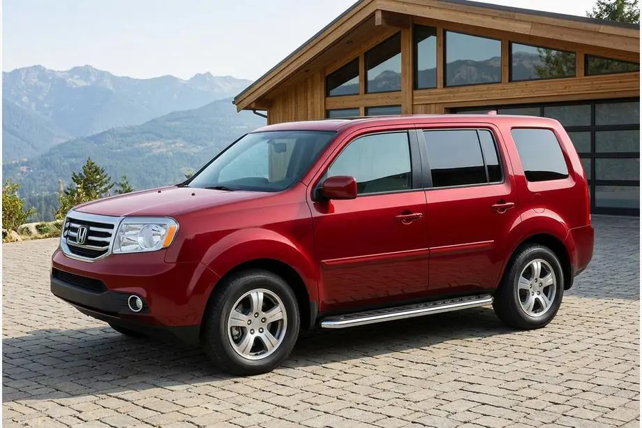 Honda Pilot 2008-2015 Side Steps Maydos V1 (2 pcs, Aluminum & Stainless Steel) Image