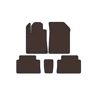 Rubber Floor Mats Carsuit (Brown) photo 1
