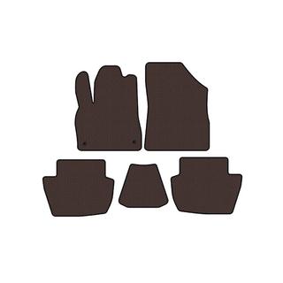Rubber floor mats Carsuit (HB, Hybrid/Automatic, brown) Citroen DS-5 2011-2015 photo 1