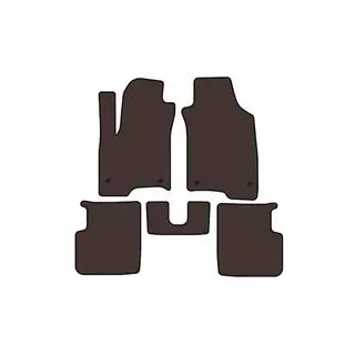 Rubber Floor Mats Carsuit (Brown) photo 1