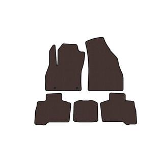 Rubber floor mats Carsuit (for Qubo, 2016+, brown) Fiat Fiorino/Qubo 2008-2024 photo 1