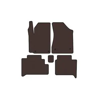 Rubber floor mats Carsuit (HB, brown) photo 1