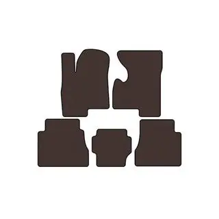 Rubber Floor Mats Carsuit (Brown) Hummer H2 2002-2009 photo 1
