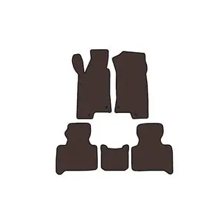 Rubber Floor Mats Carsuit (Brown) Hummer H3 2005-2010 photo 1