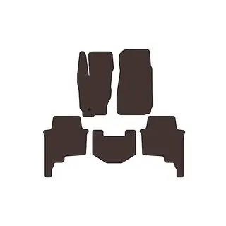 Rubber Floor Mats Carsuit (Brown) photo 1