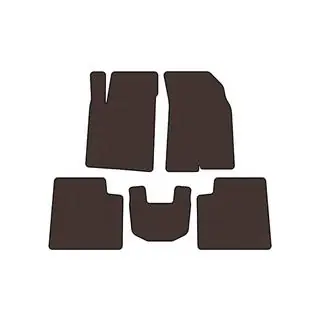 Rubber Floor Mats Carsuit (Brown) photo 1