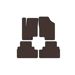 Rubber Floor Mats Carsuit (Brown) photo 1