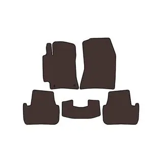 Rubber Floor Mats Carsuit (Brown) photo 1