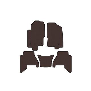 Rubber floor mats Carsuit V2 (2 rows, Brown, 2010-2014) Nissan Pathfinder R51 2005-2014 photo 1