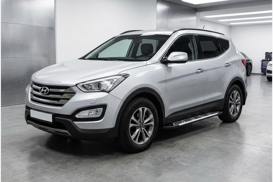 Hyundai Santa Fe 3 2012-2018 Side Steps Sunrise (2 pcs, Aluminum) Photo 1