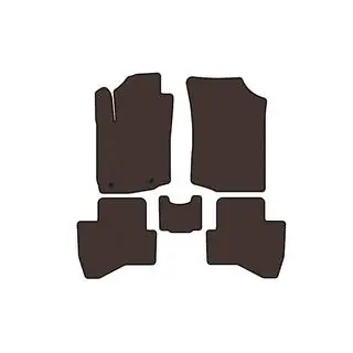 Rubber floor mats Carsuit (HB, brown) photo 1