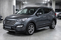 Hyundai Santa Fe 3 2012-2018 Side Steps Line (2 pcs, Aluminum) photo 1