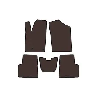 Rubber Floor Mats Carsuit (Brown) photo 1
