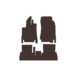 Rubber Floor Mats Carsuit (7-Seater/Long Wheelbase, Brown) Peugeot Partner/Rifter 2019- photo 1