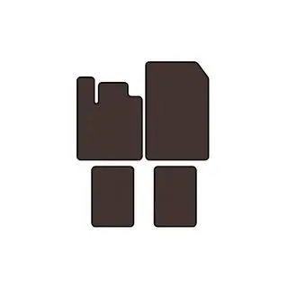 Rubber Floor Mats Carsuit (Brown) photo 1