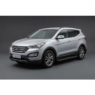 Side Steps Bosphorus Black (2 pcs, Aluminum) Hyundai Santa Fe 3 2012-2018 photo 1