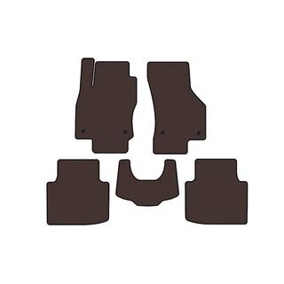 Rubber Floor Mats Carsuit (with Paw, Brown) Skoda Superb 2015-2024 photo 1