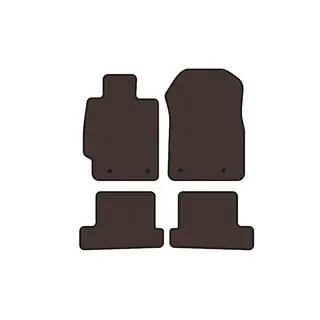 Rubber floor mats Carsuit (Coupe, brown)