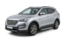 Hyundai Santa Fe 3 2012-2018 Side Steps Rainbow (2 pcs, Aluminum) photo 1