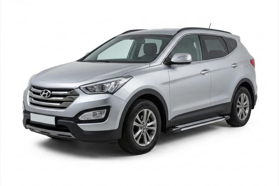 Hyundai Santa Fe 3 2012-2018 Side Steps Rainbow (2 pcs, Aluminum) Image