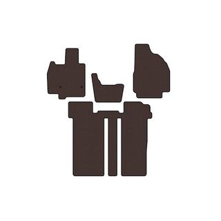 Rubber floor mats Carsuit (2 rows, 6-seater, brown) Toyota Previa 2006-2019 photo 1